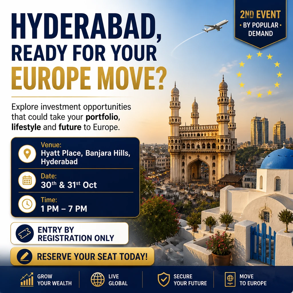 Hyderabad Europe property event advertisement